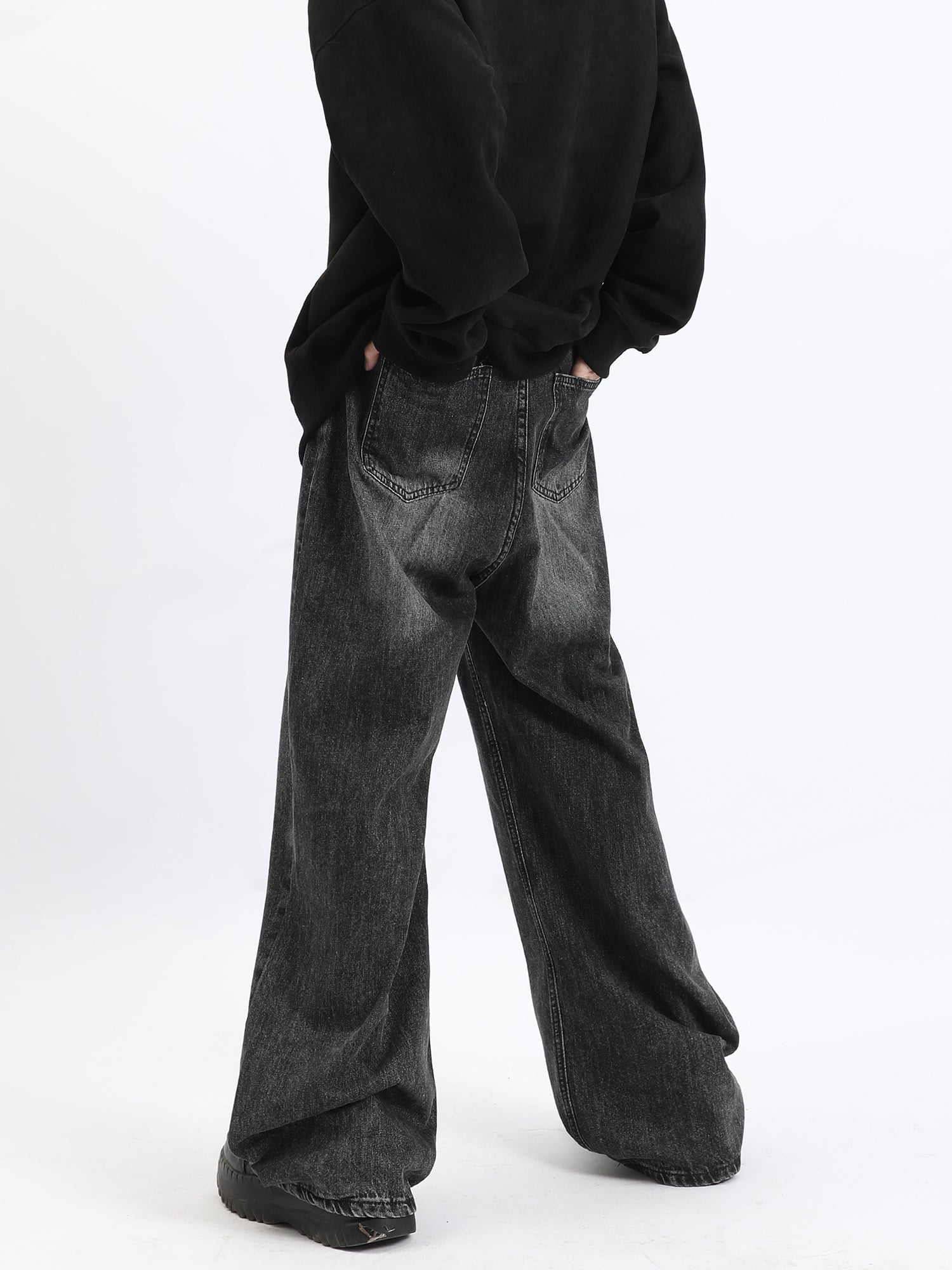 hoddle デニムパンツ 28 hoddle ブラック デニムパンツ