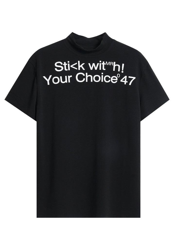 LOGO HIGH NECK T-SHIRT DFDES4619