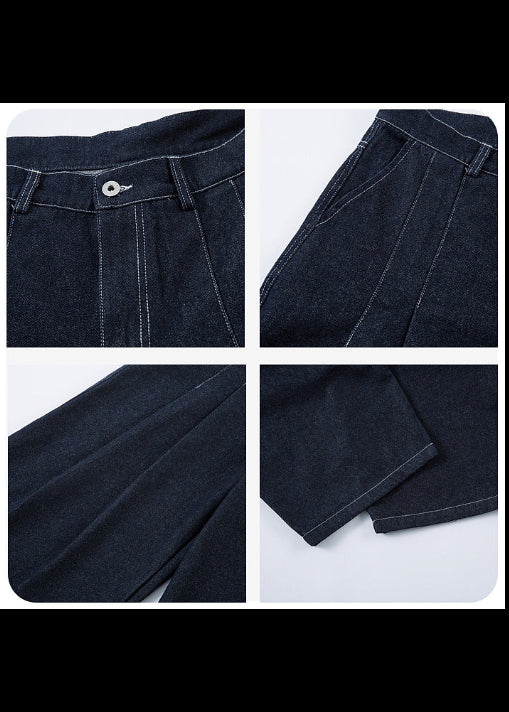 PIN TUCK BALLOON DENIM PANTS BEDES4728