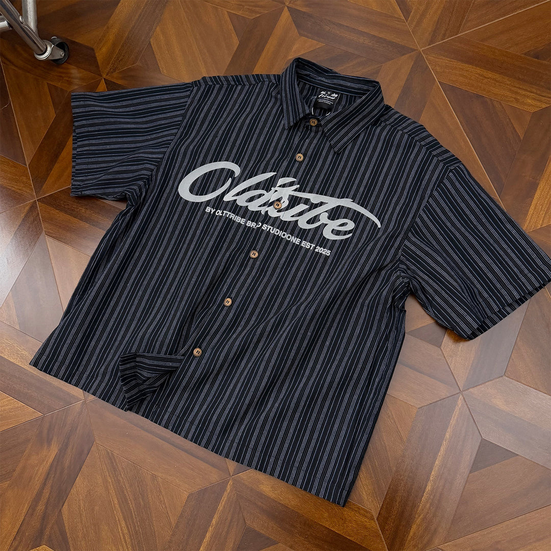 SCRIPT LOGO STRIPE SHIRT BEDES4666