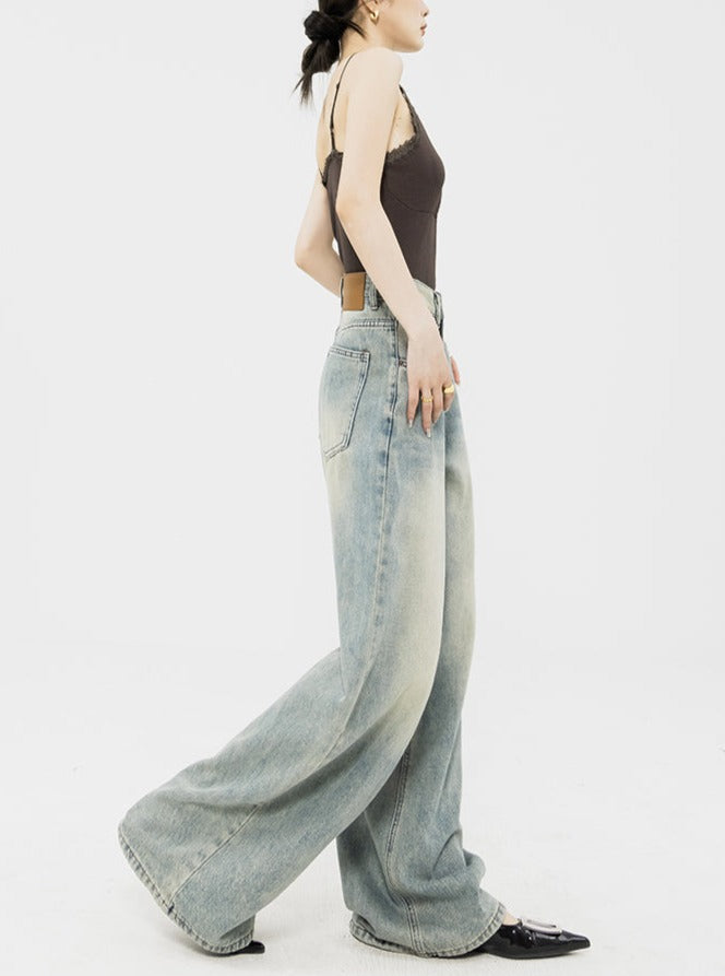 STRAIGHT WIDE DENIM PANTS ABDES2595