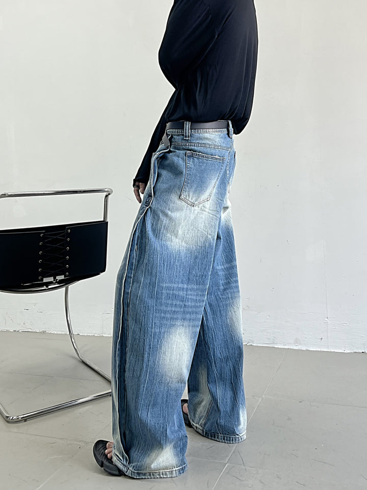 HIGH WAIST DENIM PANTS DES4282