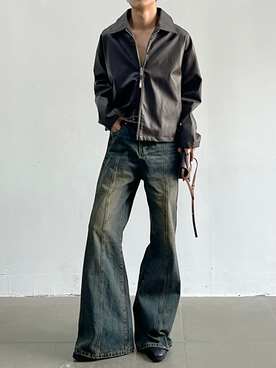 ダブルジップ レザー ジャケット – Deuku