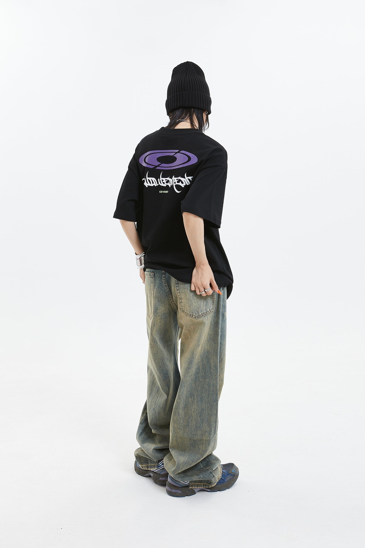 WASHED WIDE DENIM PANTS MNDES2670