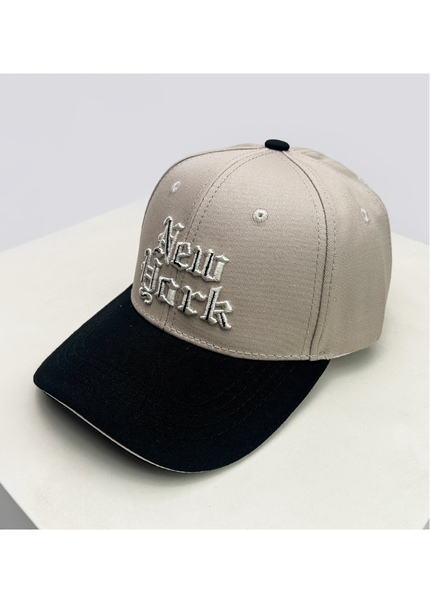 TWO TONE LOGO EMBROIDERY CAP BEDES4740