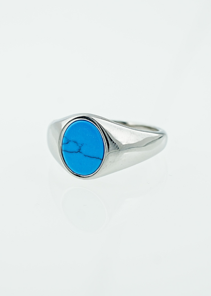 OVAL GEMSTONE SIGNET RING BEDES4705