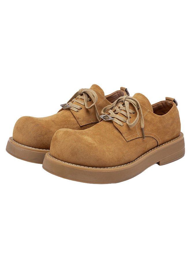 CHUNKY SOLE SUEDE DERBY SHOES BEDES4766