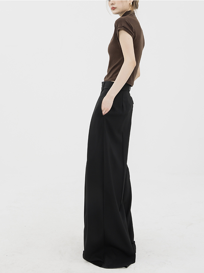 DEEP TUCK WIDE SLACKS ABDES2365