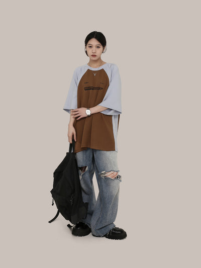 DAMAGED WASHED DENIM PANTS GBDES2317