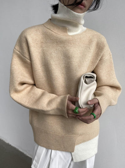 [Immediate delivery available] TURTLE NECK KNIT SWEATER DES997