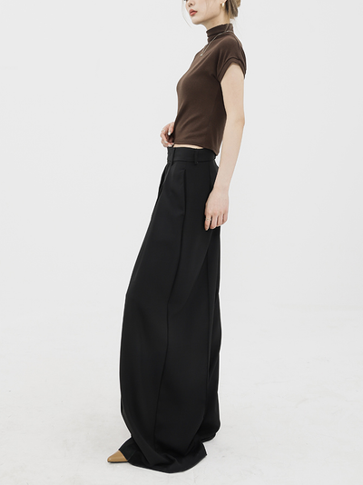 DEEP TUCK WIDE SLACKS ABDES2365