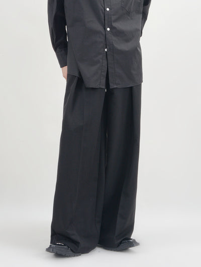 DEEP TUCK WIDE FLARE  SLACKS LGDES1895